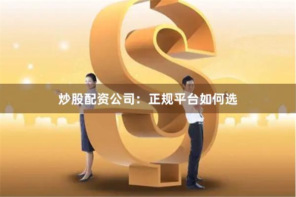 炒股配资公司：正规平台如何选